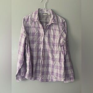 L.L. Bean Women’s Sunsmart Long Sleeve Button Up Large